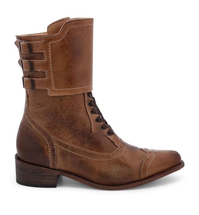 (image for) Faye Tan Rustic Leather Riding Boots